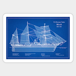 USRC Bear United States Coast Guard Revenue Cutter - ABD Magnet